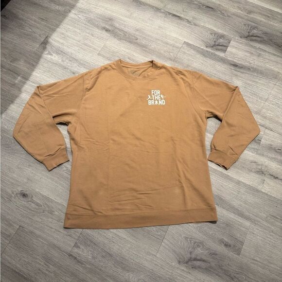 “FOR THE BRAND” Pat Macafee Show Burnt Orange Crewneck Sweatshirt - Picture 1 of 6